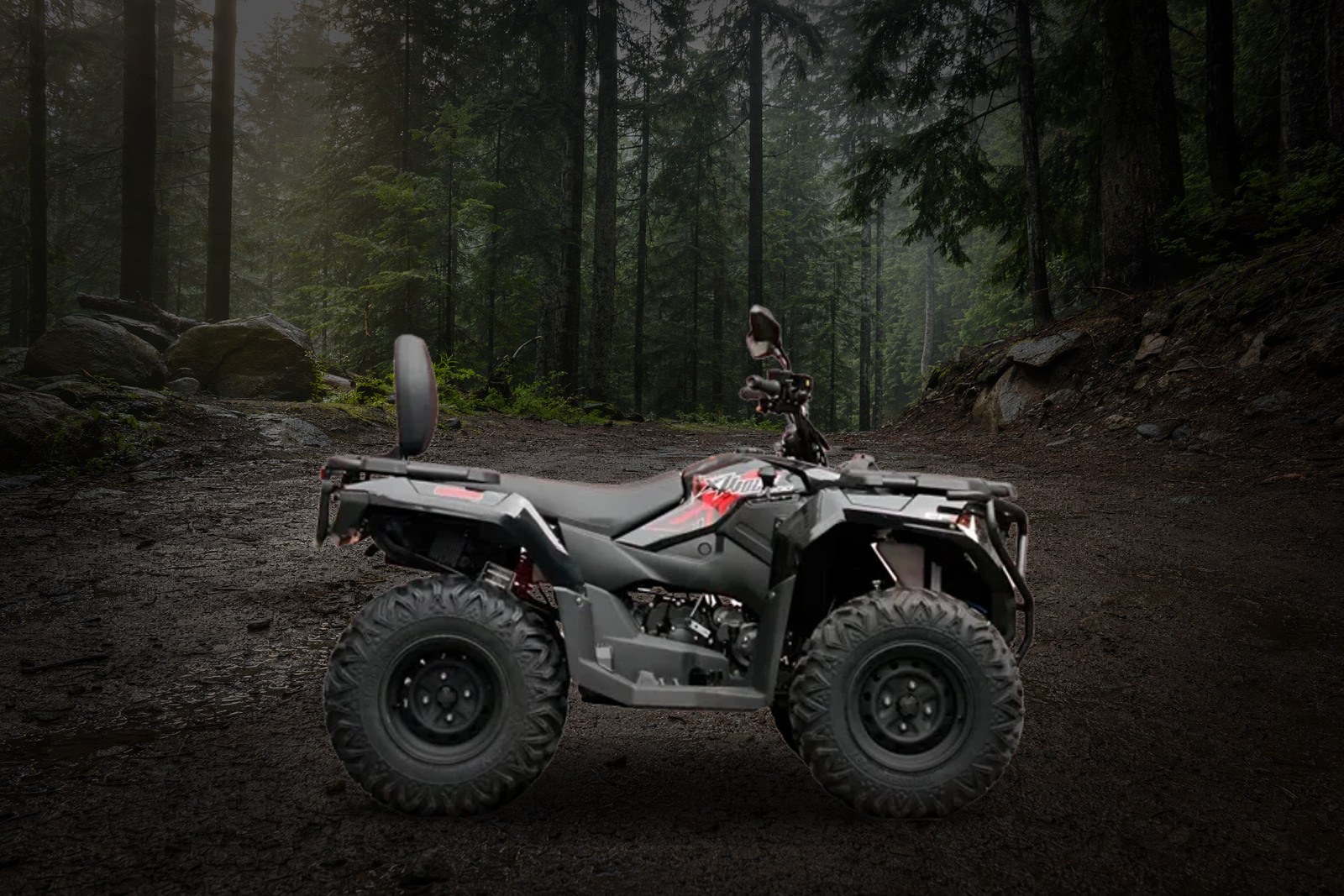 AI-визуализация квадроцикла Loncin XWolf 300 Max